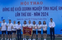 Cong ty CP Bến xe Nghệ An tham dự Hội thao Đảng bộ khối doanh nghiệp tỉnh Nghệ An lần thứ XXI