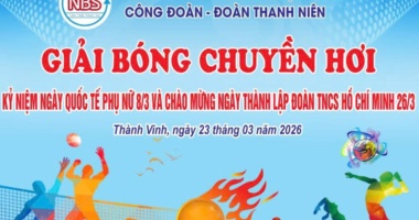 Công ty CP Bến xe Nghệ An tổ chức giải bóng chuyền hơi kỷ niệm ngày Quốc tế phụ nữ 8/3, chào mừng ngày thành lập Đoàn TNCS Hồ Chí Minh 26/3