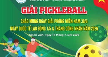 CÔNG TY CP BẾN XE NGHỆ AN TỔ CHỨC GIẢI PICKLEBALL CHÀO MỪNG NGÀY GIẢI PHÓNG MIỀN NAM 30/4, QUỐC TẾ LAO ĐỘNG 1/5 & THÁNG CÔNG NHÂN 2026
